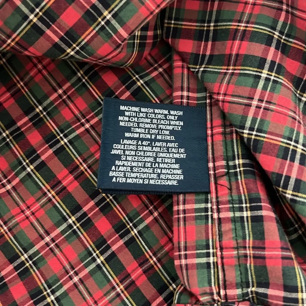 Ralph Lauren Boys Red Plaid Button-Down Shirt